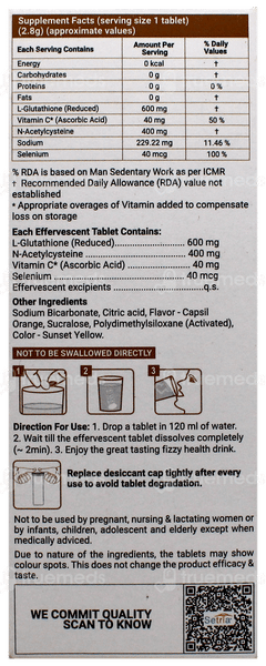 Glutone 1000 Effervescent Tablet 15